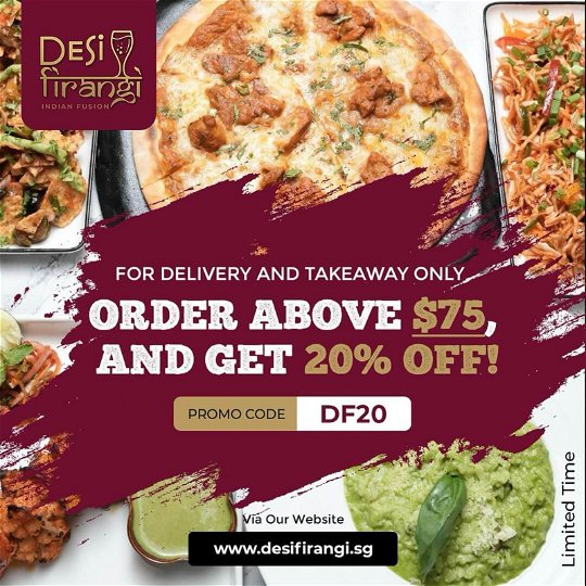 Get 20% Off on Delivery & Takeaway
