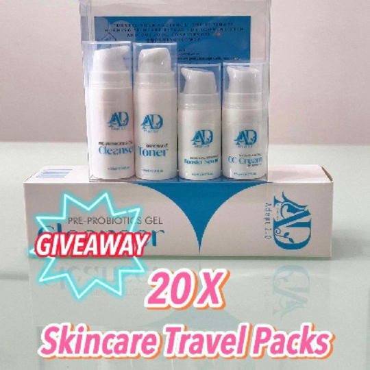 Giving away 20 X Skincare Travel Packs!