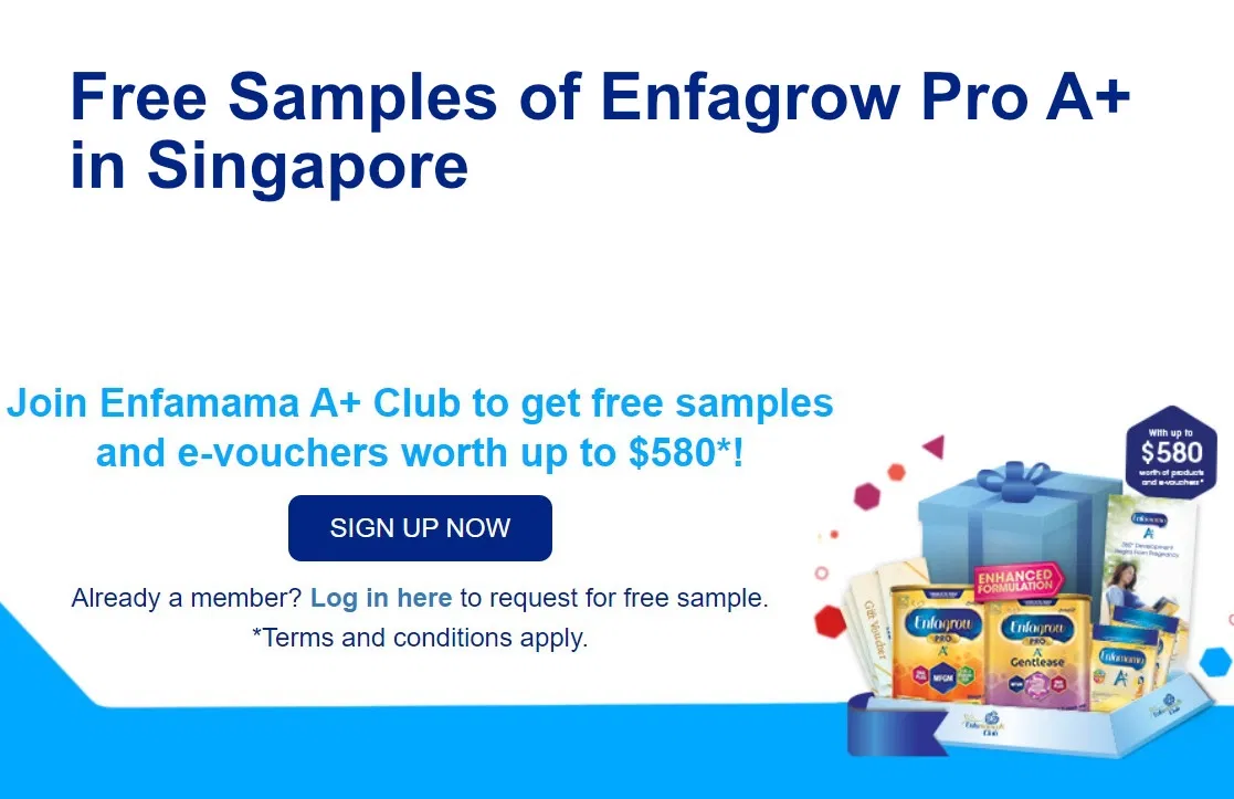 Free Enfagrow Samples (For 1 - 4 years old)