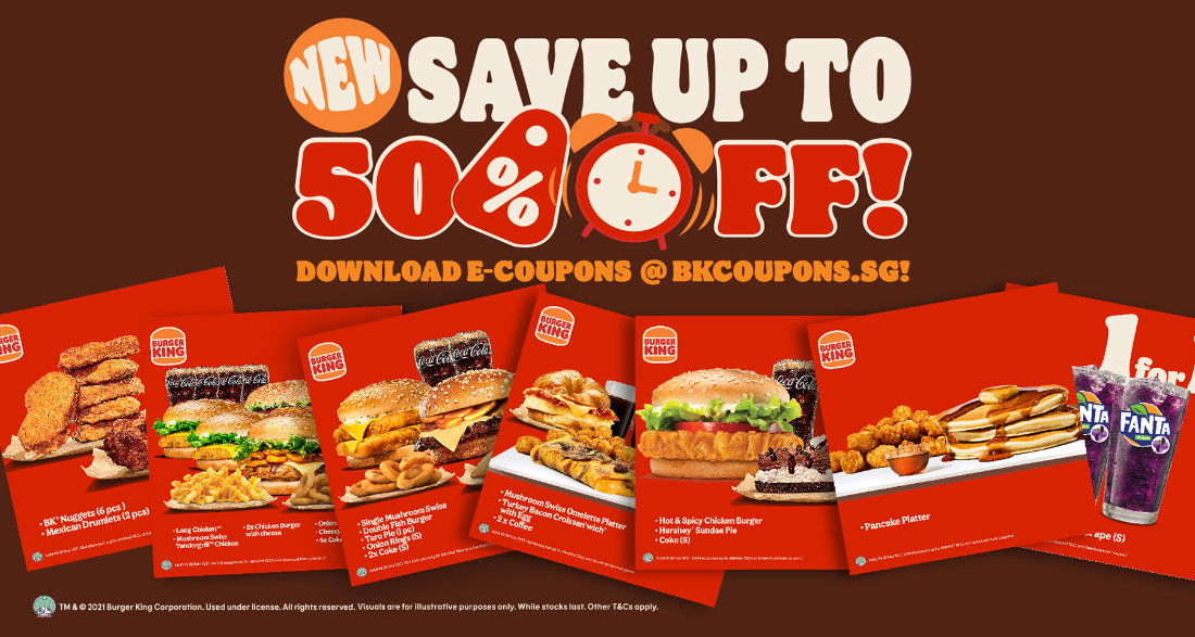 Burger King E-coupons banner